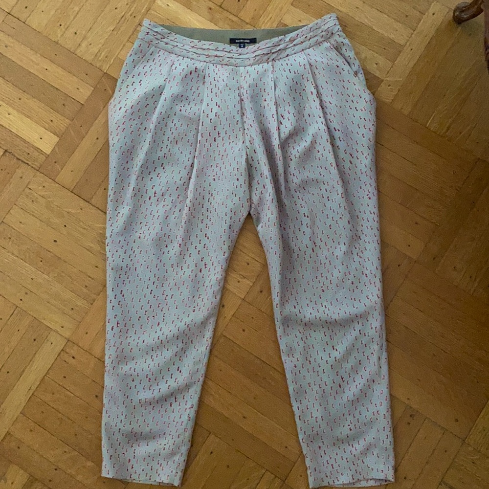 Side zip printed pants